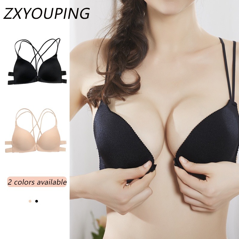 Plunge Bra Push Up - 1-delige mode push-up bh met driehoekige