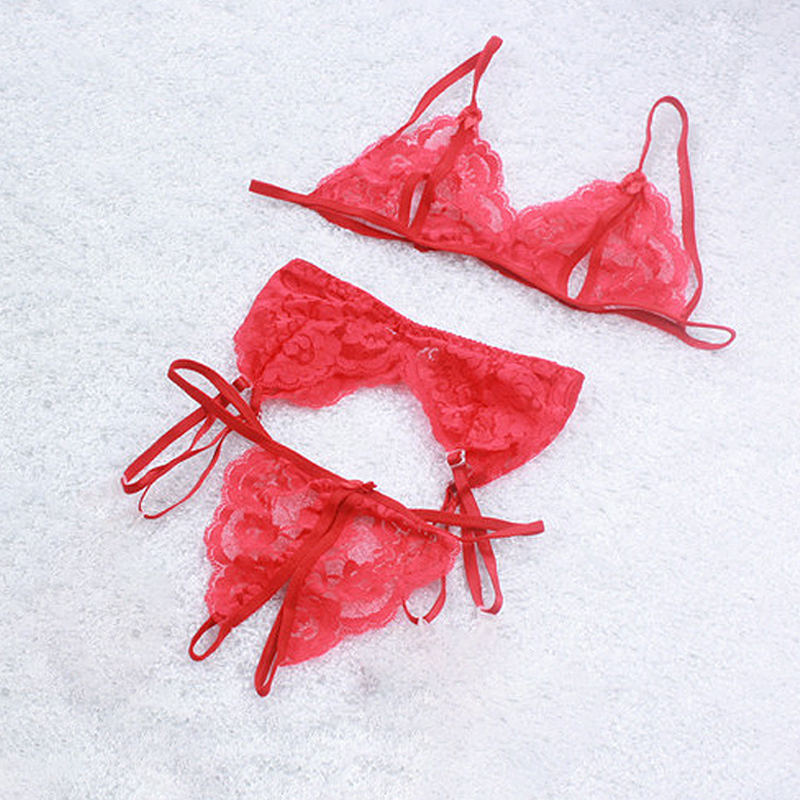 1 set kanten lingerie voor dam - Sheer Mesh Bra recensie en prijs