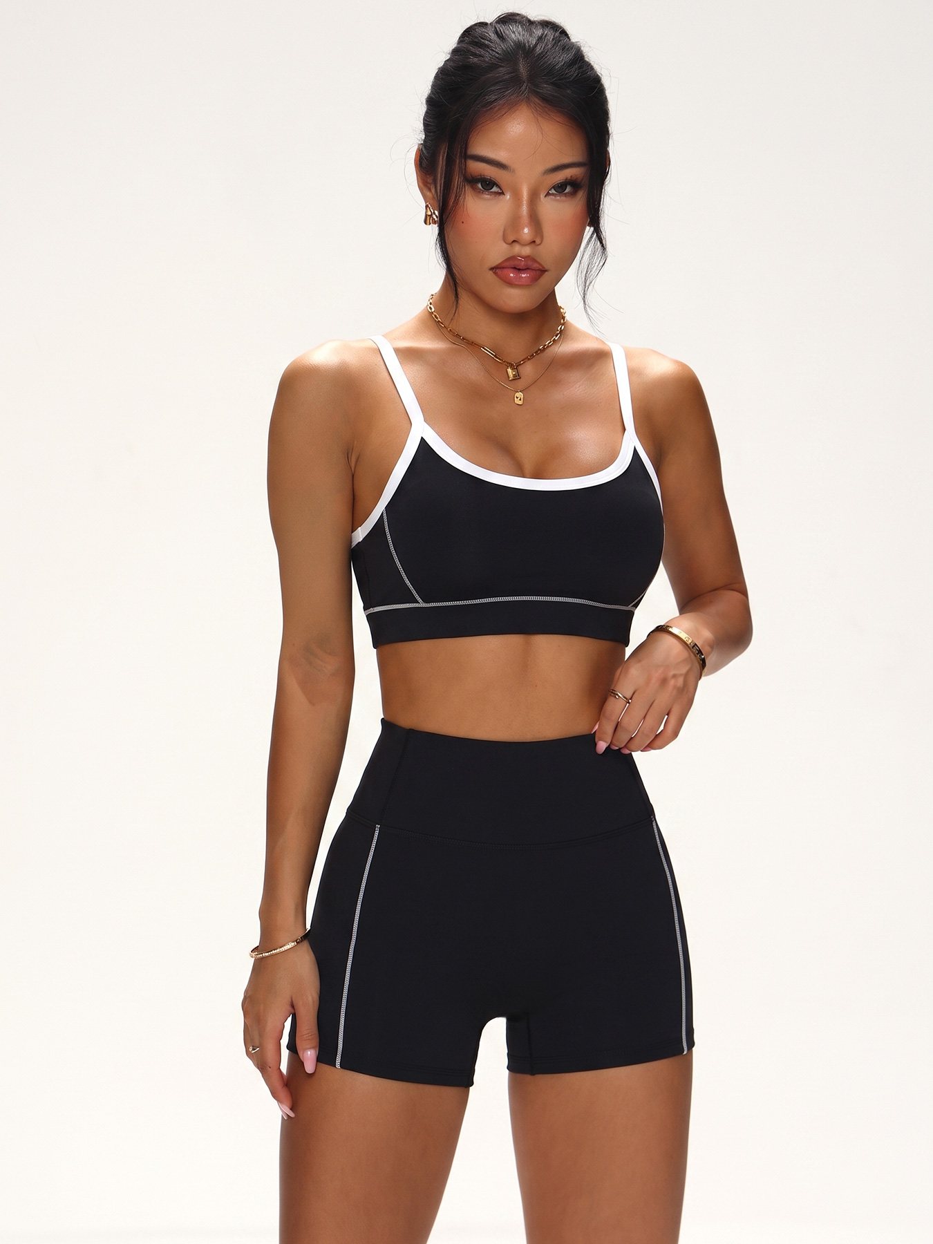 Contrast Trim Naadloze Workout - Plunge Bra Push Up recensie en prijs