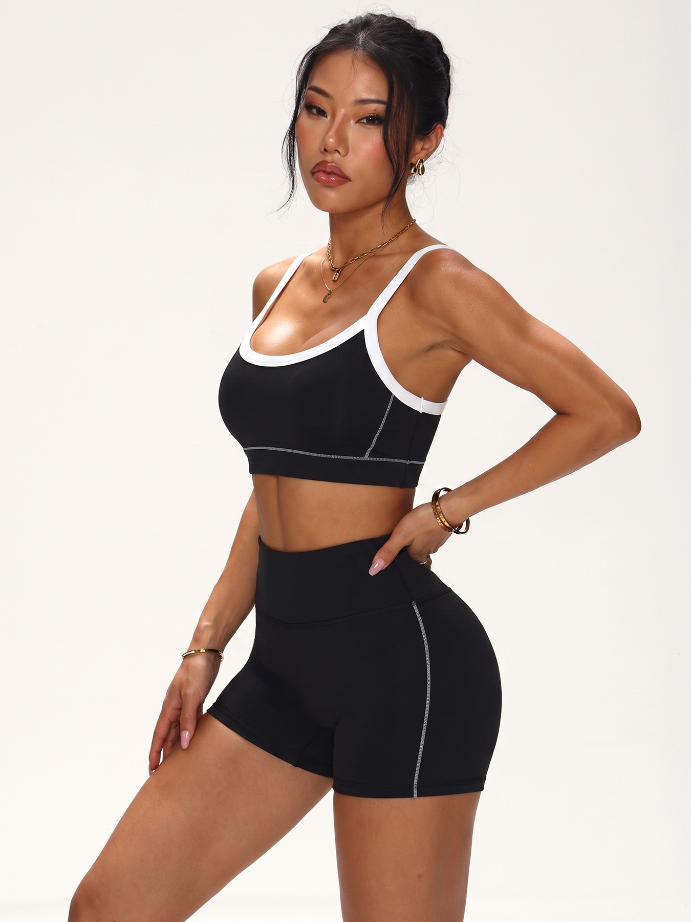 Contrast Trim Naadloze Workout - Plunge Bra Push Up recensie en prijs